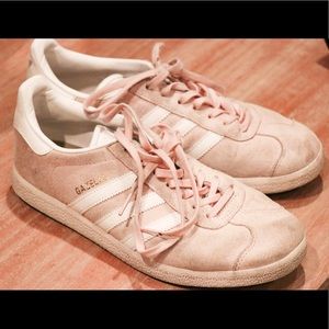 Adidas gazelle peach pink sneakers